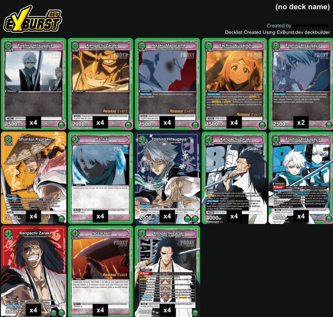 UNION ARENA: BLEACH New Card Selection's Strongest Decks — Joseph